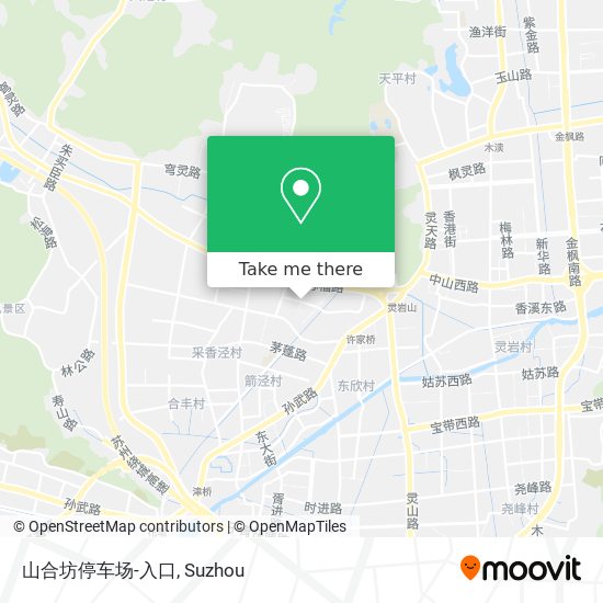 山合坊停车场-入口 map