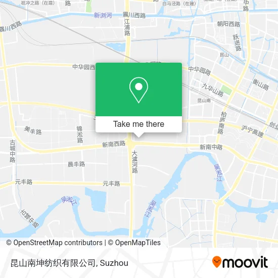 昆山南坤纺织有限公司 map