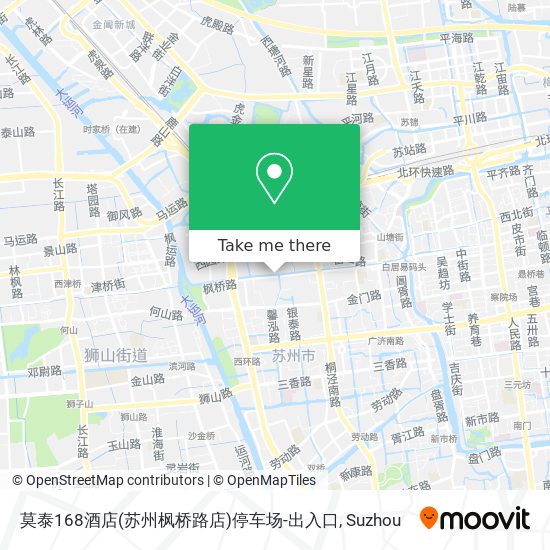 莫泰168酒店(苏州枫桥路店)停车场-出入口 map