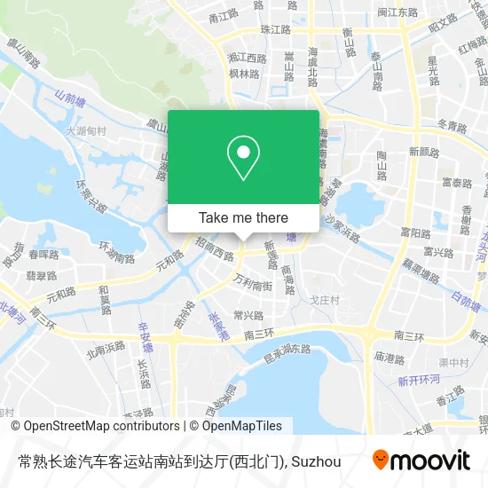 常熟长途汽车客运站南站到达厅(西北门) map