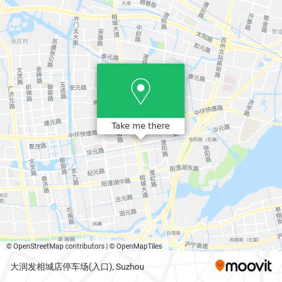 大润发相城店停车场(入口) map