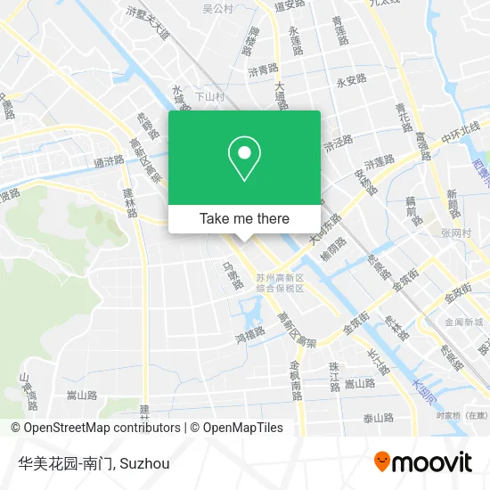 华美花园-南门 map