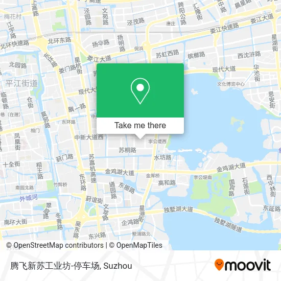 腾飞新苏工业坊-停车场 map