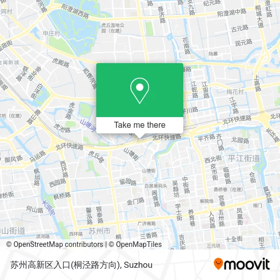 苏州高新区入口(桐泾路方向) map