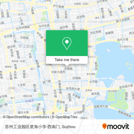 苏州工业园区星海小学-西南门 map