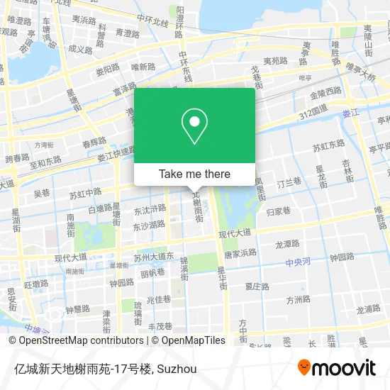 亿城新天地榭雨苑-17号楼 map