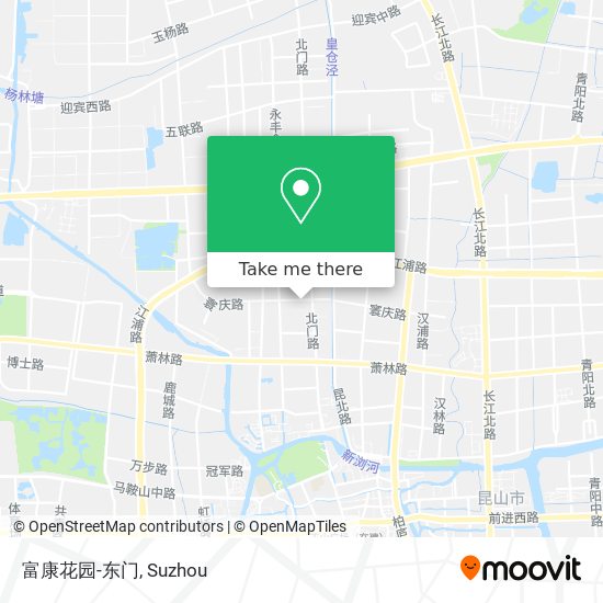 富康花园-东门 map