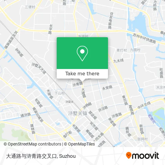 大通路与浒青路交叉口 map