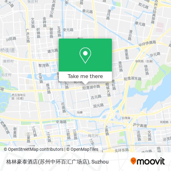 格林豪泰酒店(苏州中环百汇广场店) map