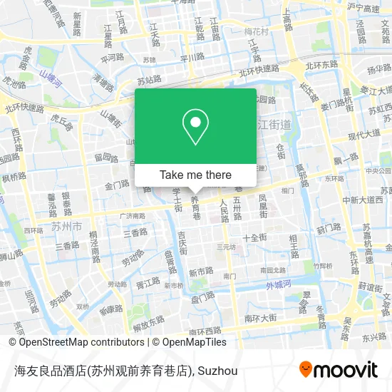 海友良品酒店(苏州观前养育巷店) map