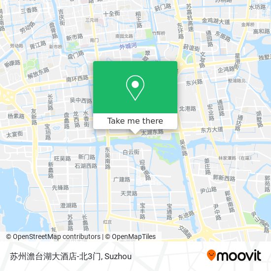 苏州澹台湖大酒店-北3门 map