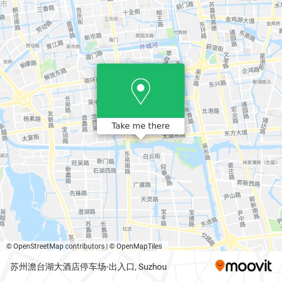 苏州澹台湖大酒店停车场-出入口 map