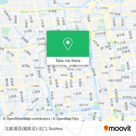 汉庭酒店(观前店)-北门 map