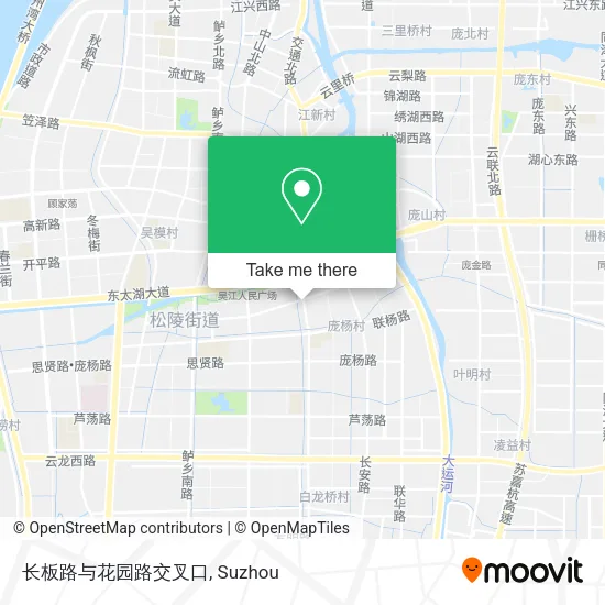 长板路与花园路交叉口 map
