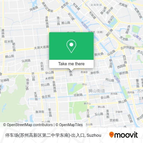 停车场(苏州高新区第二中学东南)-出入口 map
