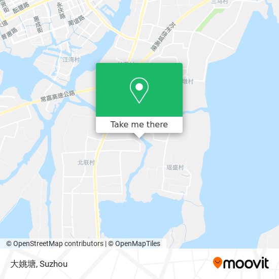 大姚塘 map
