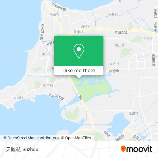 天鹅湖 map