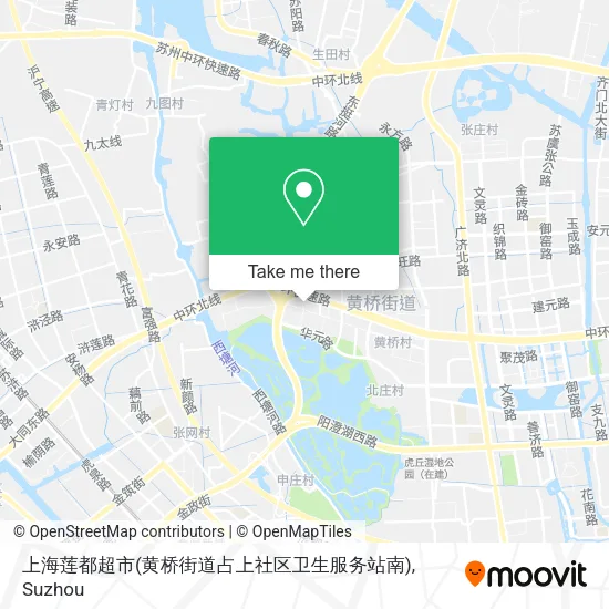 上海莲都超市(黄桥街道占上社区卫生服务站南) map