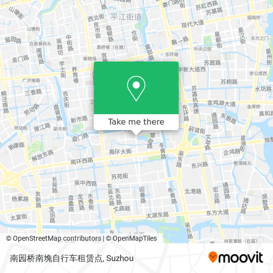 南园桥南堍自行车租赁点 map