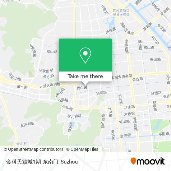 金科天籁城1期-东南门 map