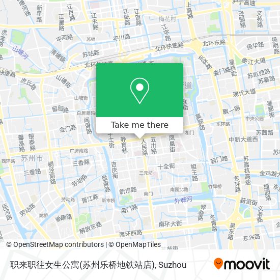 职来职往女生公寓(苏州乐桥地铁站店) map