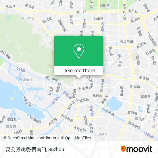 灵公殿戏楼-西南门 map
