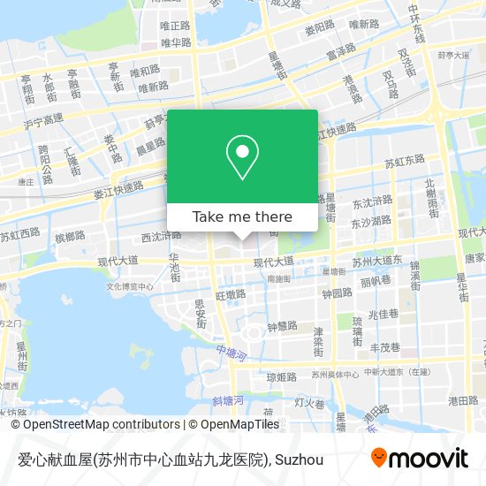 爱心献血屋(苏州市中心血站九龙医院) map