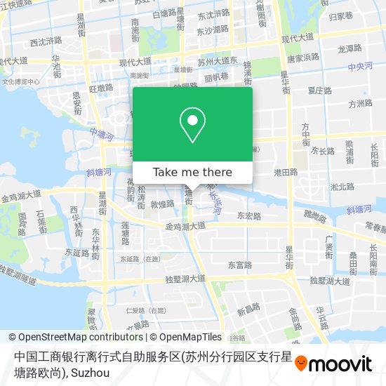 中国工商银行离行式自助服务区(苏州分行园区支行星塘路欧尚) map