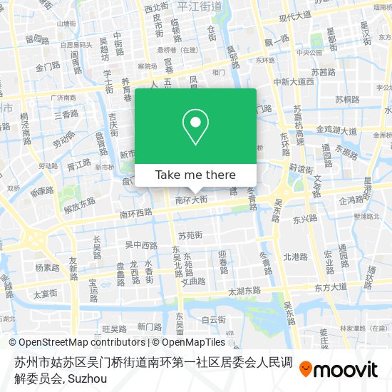 苏州市姑苏区吴门桥街道南环第一社区居委会人民调解委员会 map