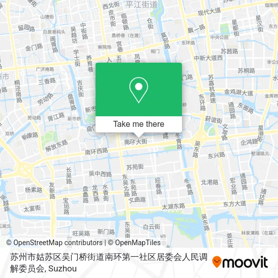 苏州市姑苏区吴门桥街道南环第一社区居委会人民调解委员会 map