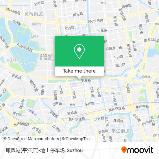 顺风港(平江店)-地上停车场 map