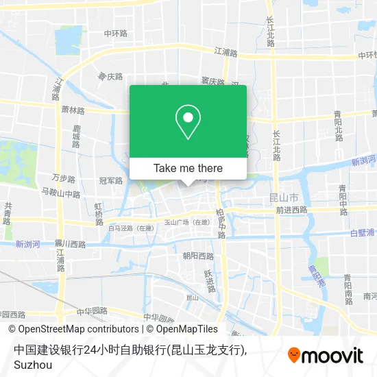中国建设银行24小时自助银行(昆山玉龙支行) map
