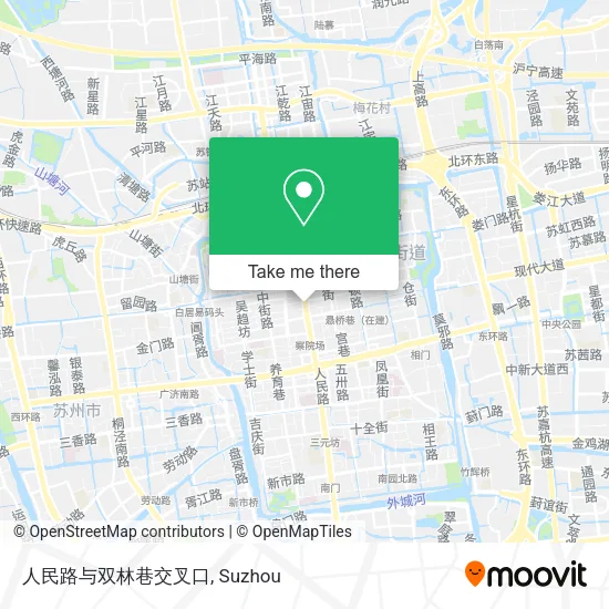 人民路与双林巷交叉口 map