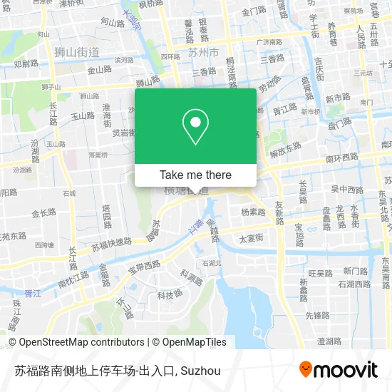 苏福路南侧地上停车场-出入口 map
