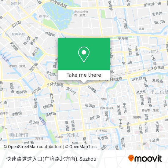 快速路隧道入口(广济路北方向) map