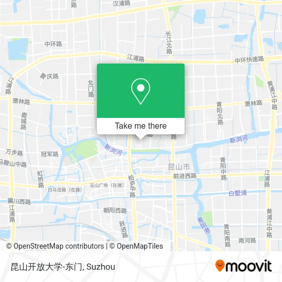 昆山开放大学-东门 map