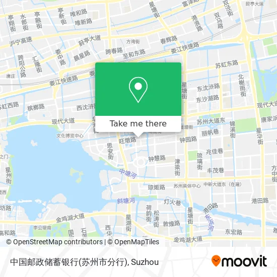 中国邮政储蓄银行(苏州市分行) map