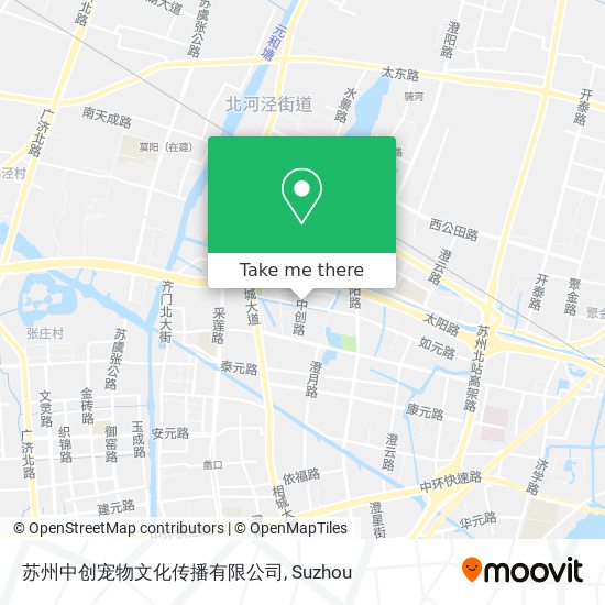 苏州中创宠物文化传播有限公司 map
