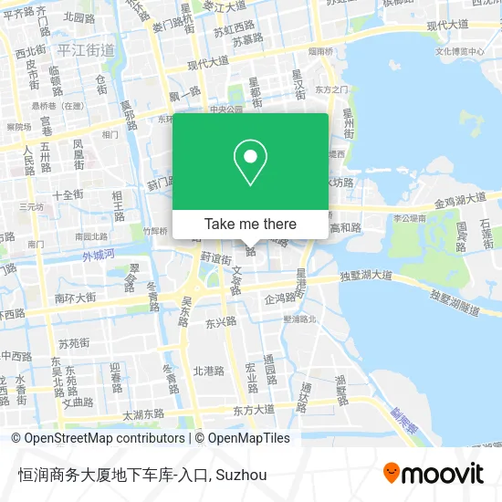 恒润商务大厦地下车库-入口 map