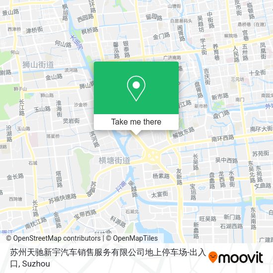 苏州天驰新宇汽车销售服务有限公司地上停车场-出入口 map