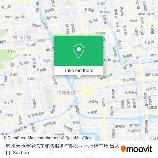 苏州天驰新宇汽车销售服务有限公司地上停车场-出入口 map