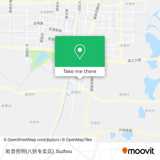 欧普照明(八拆专卖店) map