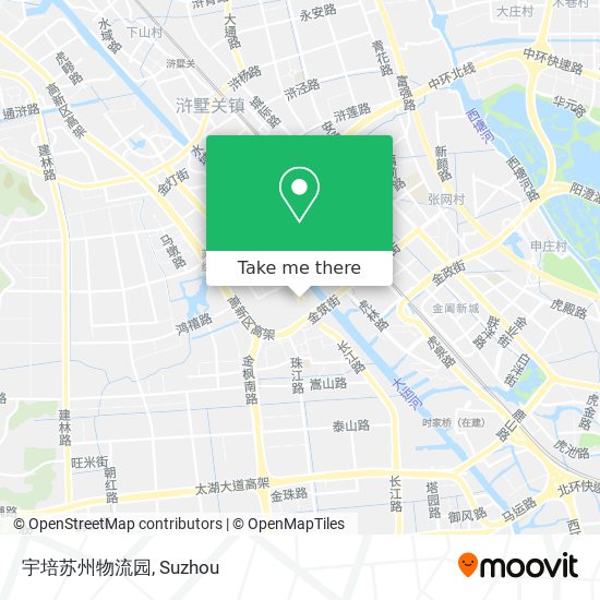 宇培苏州物流园 map