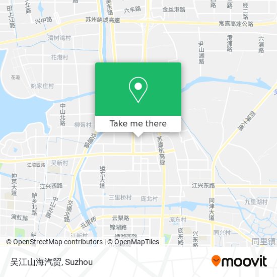 吴江山海汽贸 map