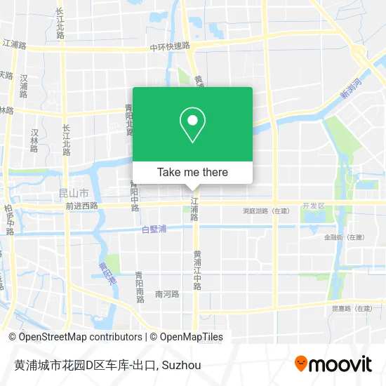 黄浦城市花园D区车库-出口 map