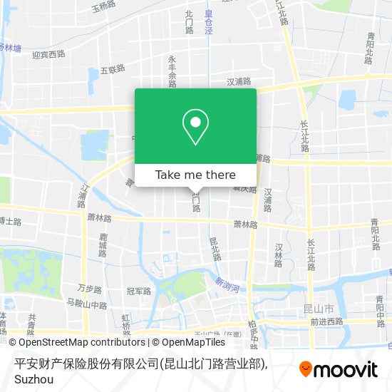 平安财产保险股份有限公司(昆山北门路营业部) map