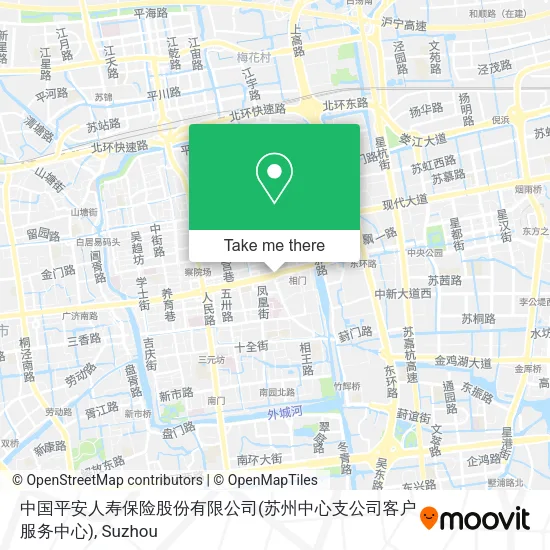 中国平安人寿保险股份有限公司(苏州中心支公司客户服务中心) map