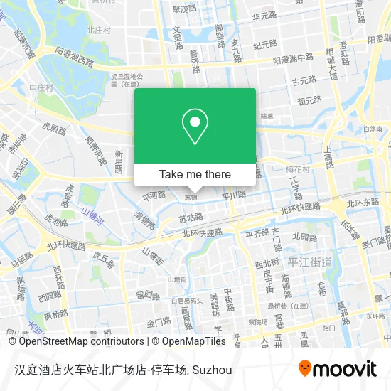 汉庭酒店火车站北广场店-停车场 map