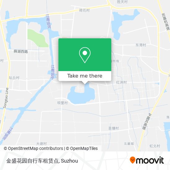 金盛花园自行车租赁点 map