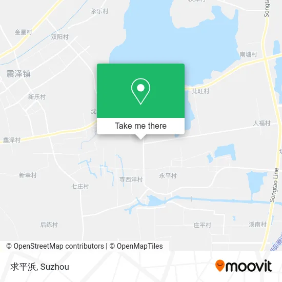 求平浜 map